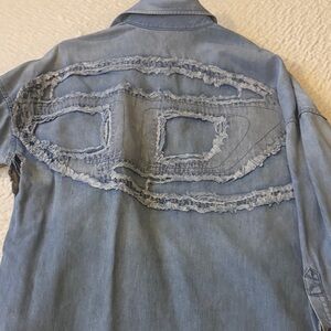 Diesel Blue Casual Button Down Shirt